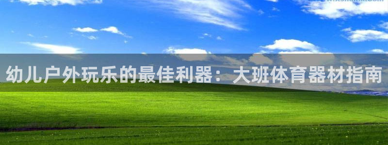 富联文体：幼儿户外玩乐的最佳利器：大班体育器材指南