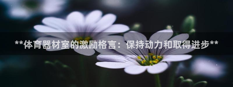 富联平台况7O777：**体育器材室的激励格言：保持