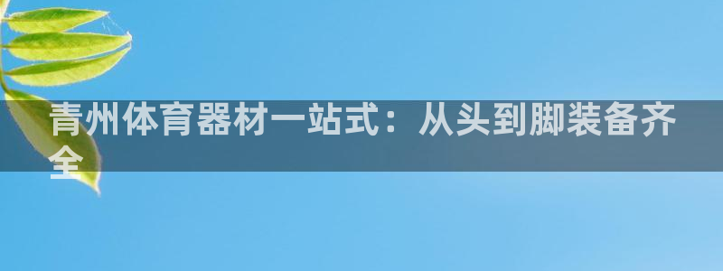 富联商城：青州体育器材一站式：从头到脚装备齐
全