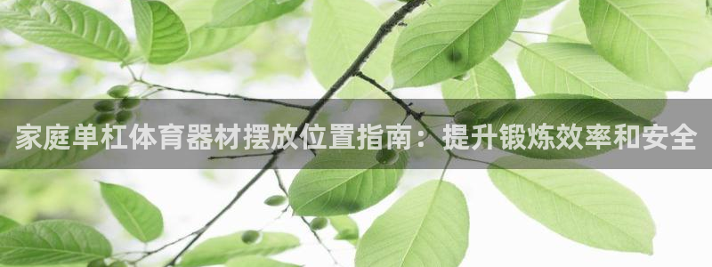 富联平台靠 5o69I7：家庭单杠体育器材摆放位置指