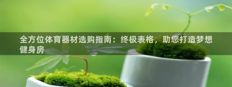 富联娱乐登陆：全方位体育器材选购指南：终极表格，助您