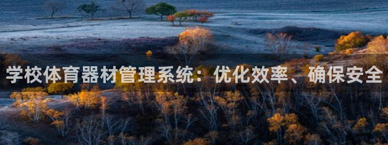 富联平台网站是什么：学校体育器材管理系统：优化效率、