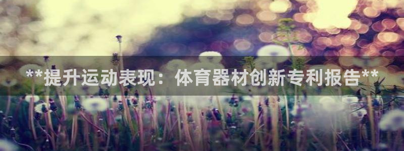 富联金融：**提升运动表现：体育器材创新专利报告**