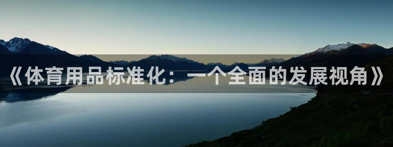 富联平台安装视频教程：《体育用品标准化：一个全面的发