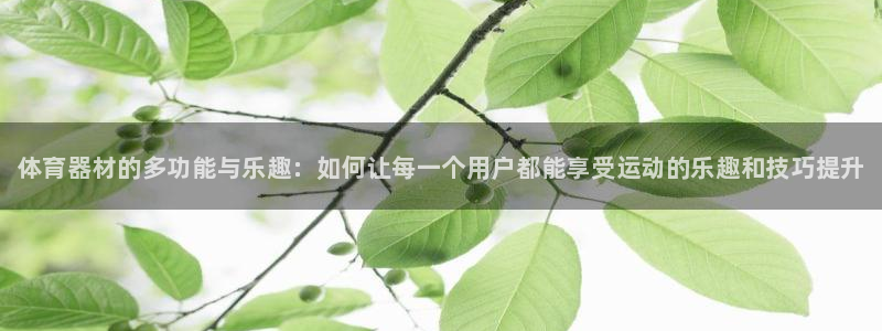 富联娱乐登录注册入口官网网址是什么：体育器材的多功能